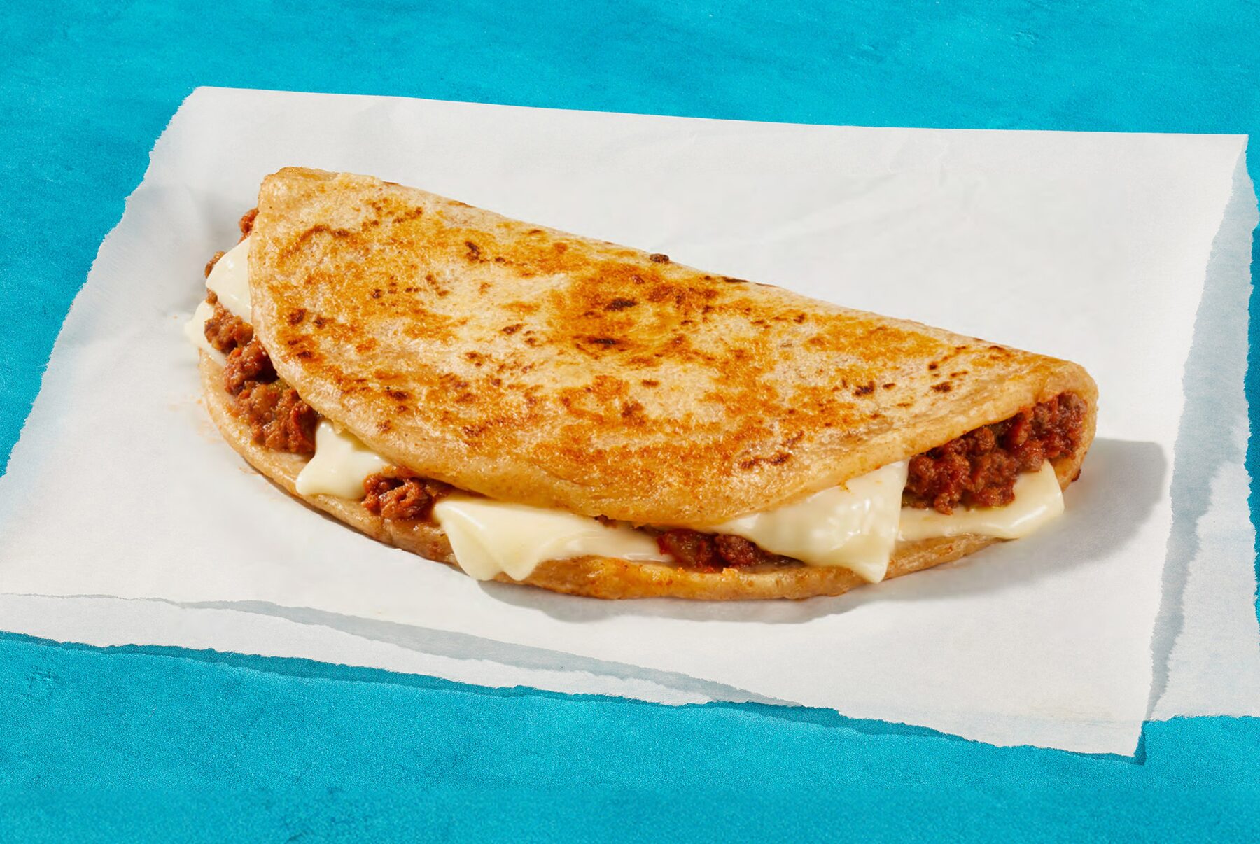 Beef & Cheese Foldover for K-12 school nutrition