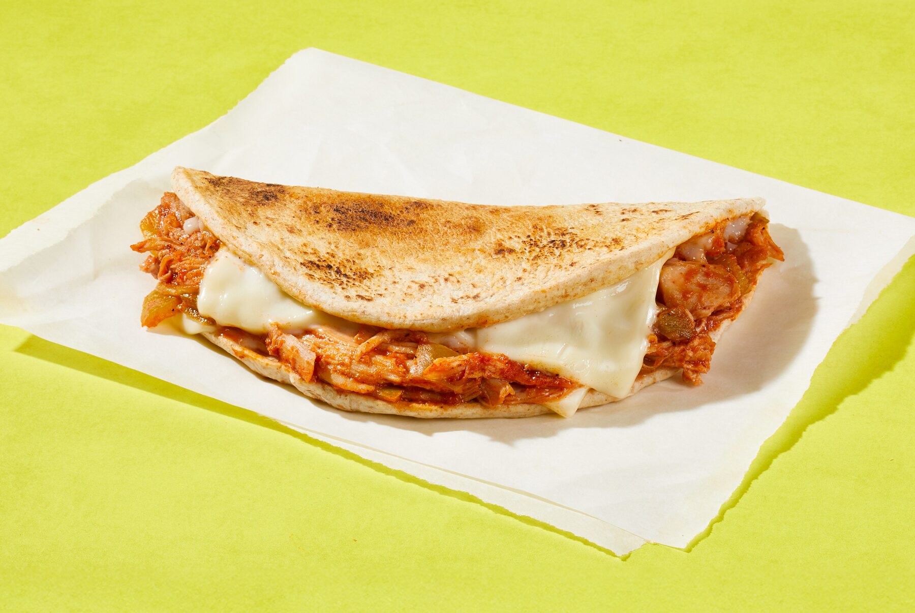 Shredded Chicken & Cheese Foldover for K-12 school nutrition