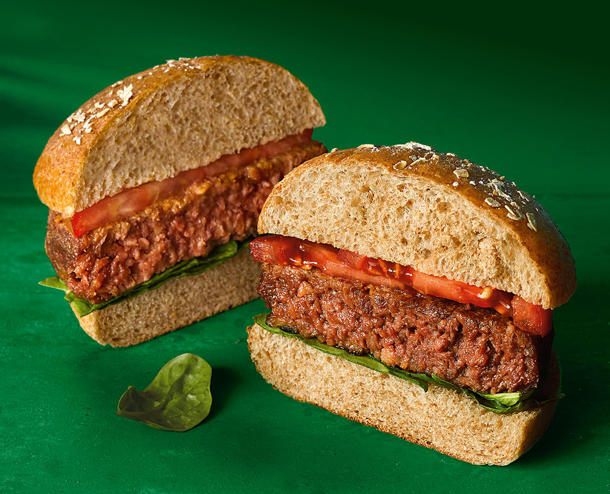 Don Lee Farms organic plant-based burger
