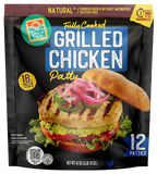 Antibiotic-Free Grilled Chicken Patties