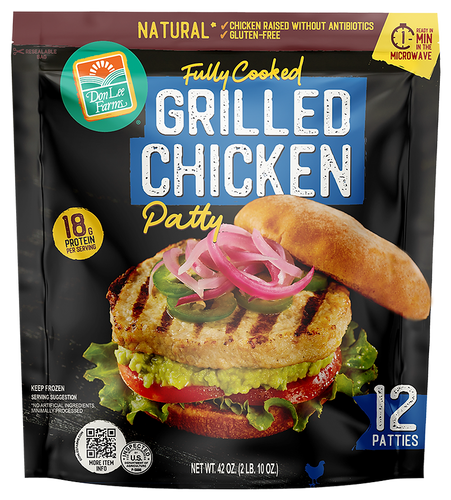 Antibiotic-Free Grilled Chicken Patties