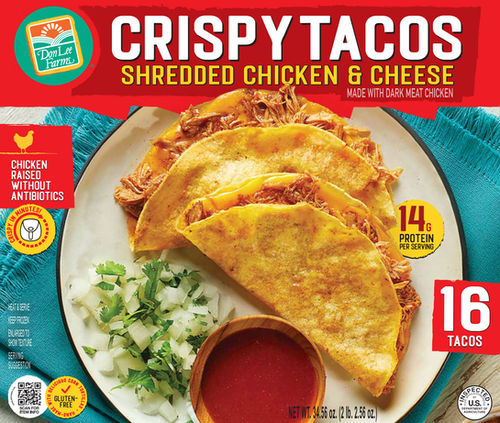 Shredded Chicken Crispy Tacos