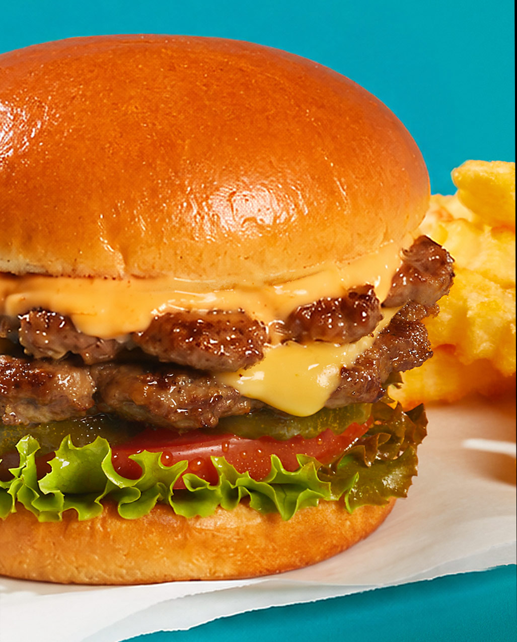 Charbroiled burger patties